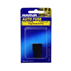 Narva 80 Amp Black Female Plug In Fusible Link (Blister Pack Of 1)