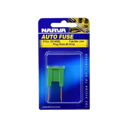 Narva 40 Amp Green Male Plug In Fusible Link (Blister Pack Of 1)