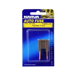 Narva 70 Amp Brown Male Plug In Fusible Link (Blister Pack Of 1)