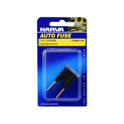 Narva 80 Amp Black Male Plug In Fusible Link (Blister Pack Of 1)