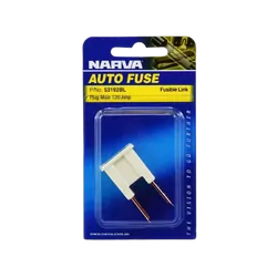 Narva 120 Amp Grey Male Plug In Fusible Link (Blister Pack Of 1)