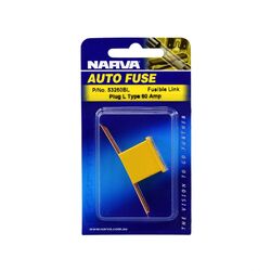 Narva 60 Amp Yellow Fusible Link - Long Tab (Blister Pack Of 1)
