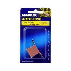 Narva 30 Amp Pink Fusible Link - Short Tab (Blister Pack Of 1)