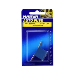 Narva 100 Amp Blue Fusible Link - Short Tab (Blister Pack Of 1)