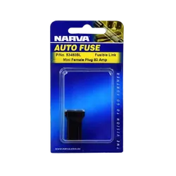 Narva 80 Amp Black Mini Female Fusible Link - Plug In (Blister Pack Of 1)