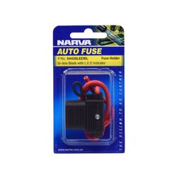 Narva In-Line Standard Ats Blade Fuse Holder With Weather Proof Cap And Led Indicator