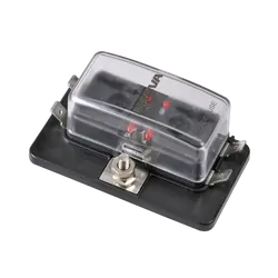 Narva 4-Way Standard Ats Fuse Box With Led Fault Indicators, Single Power-In Terminal (Bulk Pa