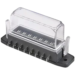 Narva 8-Way Ats Fuse Box With Tall Transparent Cover, Gasket And 16 Terminals (Pack Of 10)