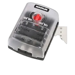 Narva 6-Way Standard Ats Blade Fuse Or Plug-In Type Circuit Breaker Block (Blister Pack Of 1)