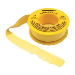Yellow Gas Seal Tape 12mm X 10m Roll. 7170381