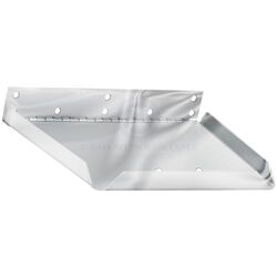 Lenco Trim Tab Plate Only Edgemount 12X12 Electro - Polished - Single
