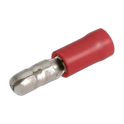 Narva 4.0mm Male Bullet Terminal Red (14 Pack)