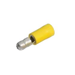 Narva 5.0mm Male Bullet Terminal Yellow (8 Pack)
