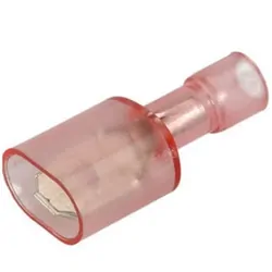 Narva Fully Insulated - 6.3 X 0.8mm Male Blade Terminal - Red (50 Pack)