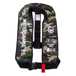 Watersnake Manual Inflatable PFD Level 150 Camo (Chest Sz 80-140cm)