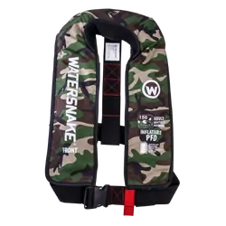 Watersnake Manual Inflatable Pfd Level 150 Camo (Chest Sz 80-140Cm)