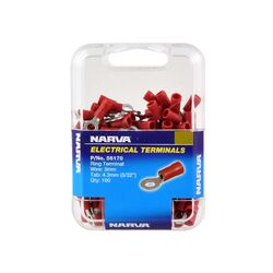 Narva 4.3mm Ring Terminal Red (100 Pack)