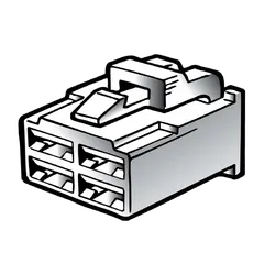 Narva 4 Way Male Quick Connector Housing (10 Pack)