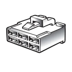 Narva 6 Way Male Quick Connector Housing (10 Pack)