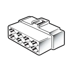 Narva 8 Way Female Quick Connector Housing (10 Pack)