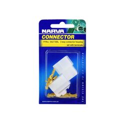 Narva 3 Way Male Quick Connector Housing (2 Pack)