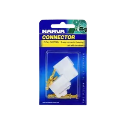Narva 3 Way Male Quick Connector Housing (2 Pack)