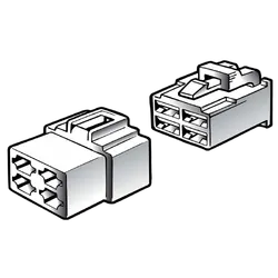 Narva 4 Way Male Quick Connector Housing (2 Pack)