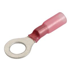 Narva 6.3mm Adhesive Lined Ring Terminal Red (50 Pack)