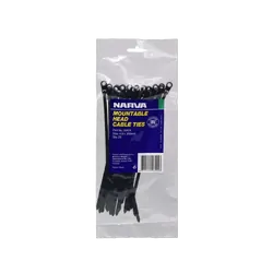 Narva Mountable Head Cable Tie 4.8 X 200mm (25 Pack)