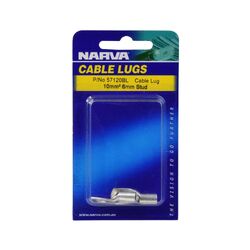 Narva 10mm2 6mm Stud Flared Entry Cable Lug (Blister Pack Of 2)