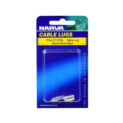 Narva 10mm2 8mm Stud Flared Entry Cable Lug (Blister Pack Of 2)