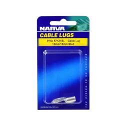 Narva 10mm2 8mm Stud Flared Entry Cable Lug (Blister Pack Of 2)