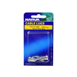 Narva 25mm2 8mm Stud Flared Entry Cable Lug (Blister Pack Of 2)