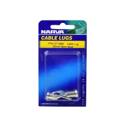 Narva 25mm2 8mm Stud Flared Entry Cable Lug (Blister Pack Of 2)