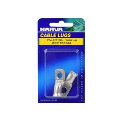 Narva 35mm2 8mm Stud Flared Entry Cable Lug (Blister Pack Of 2)