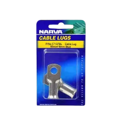 Narva 50mm2 8mm Stud Flared Entry Cable Lug (Blister Pack Of 2)