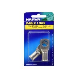 Narva 50mm2 12mm Stud Flared Entry Cable Lug (Blister Pack Of 2)