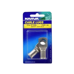 Narva 50mm2 12mm Stud Flared Entry Cable Lug (Blister Pack Of 2)