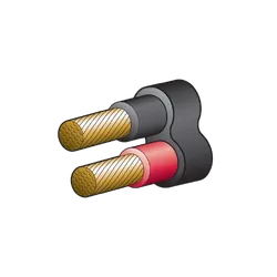 Narva 140A 6 B&S Twin Core Sheath Battery Cable (100M) Red/Black (Black Sheath)