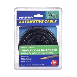 Narva 140A Black 6 B&S Cable (7M)