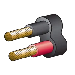 Narva 100A 8 B&S Twin Core Sheath Battery Cable (30M) Red/Black (Black Sheath)