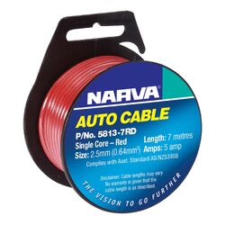 Narva 10A 3mm Red Single Core Cable (7M)