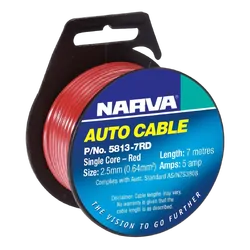 Narva 10A 3mm Red Single Core Cable (7M)