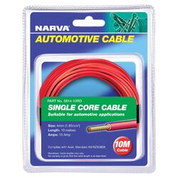 Narva 15A 4mm Red Single Core Cable (10M)