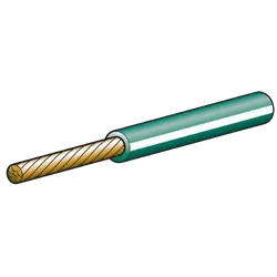 Narva 15A 4mm Green Single Core Cable With White Tracer (30M)