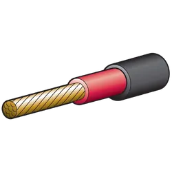 Narva 23A 5mm Single Core Double Insulated Cable Red With Black Sheath (30M)