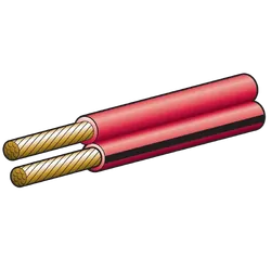 Narva 10A 3mm Figure 8 Cable 100M) Red With Black Tracer