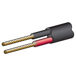 Narva 10A 3mm Twin Core Sheathed Cable (100M) Red/Black (Black Sheath)