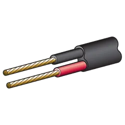 Narva 10A 3mm Twin Core Sheathed Cable (30M) Red/Black (Black Sheath)