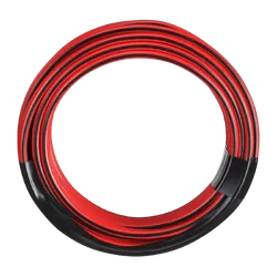 Narva 15A 4mm Twin Core Fig 8 Cable (4M) Red With Black Tracer